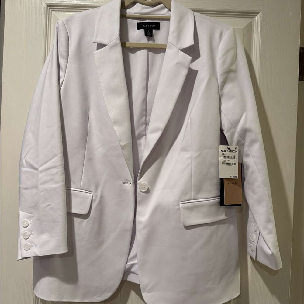 Halogen White Blazer Jacket
